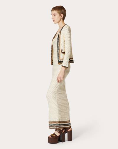 Valentino VISCOSE JACKET WITH CROCHET WORK outlook