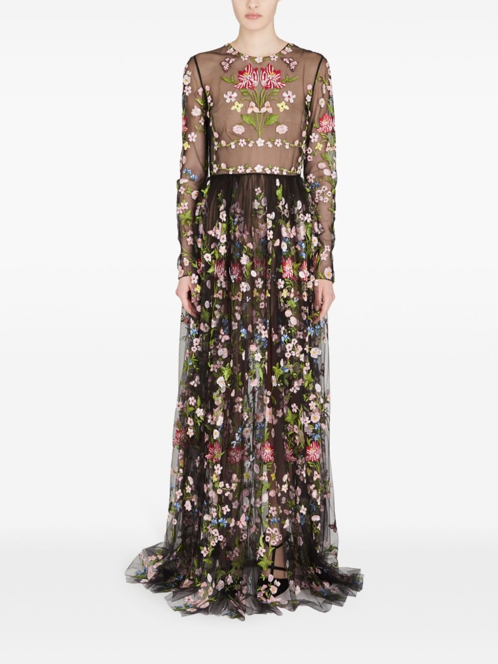 botanical tulle dress - 2