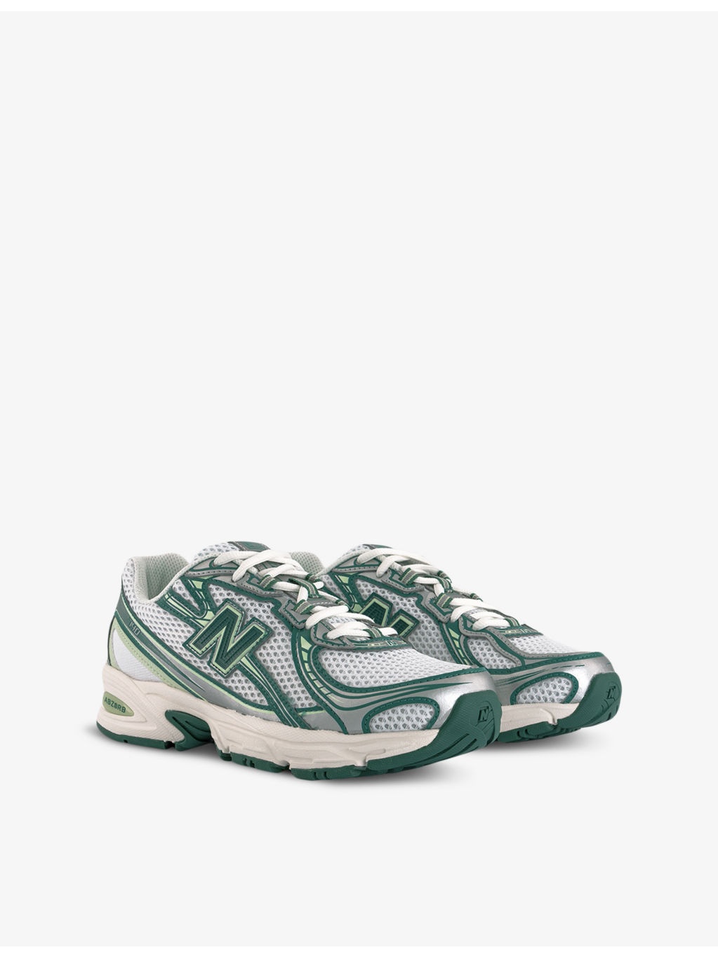740 V2 logo-embroidered mesh low-top trainers - 3