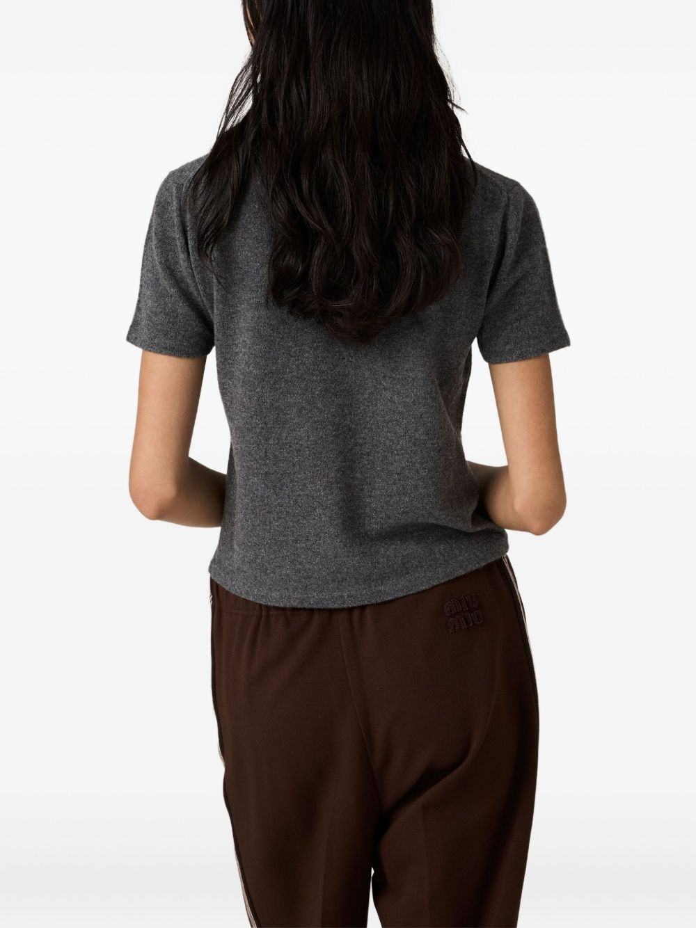ribbed mock-neck cashmere sweater - 3
