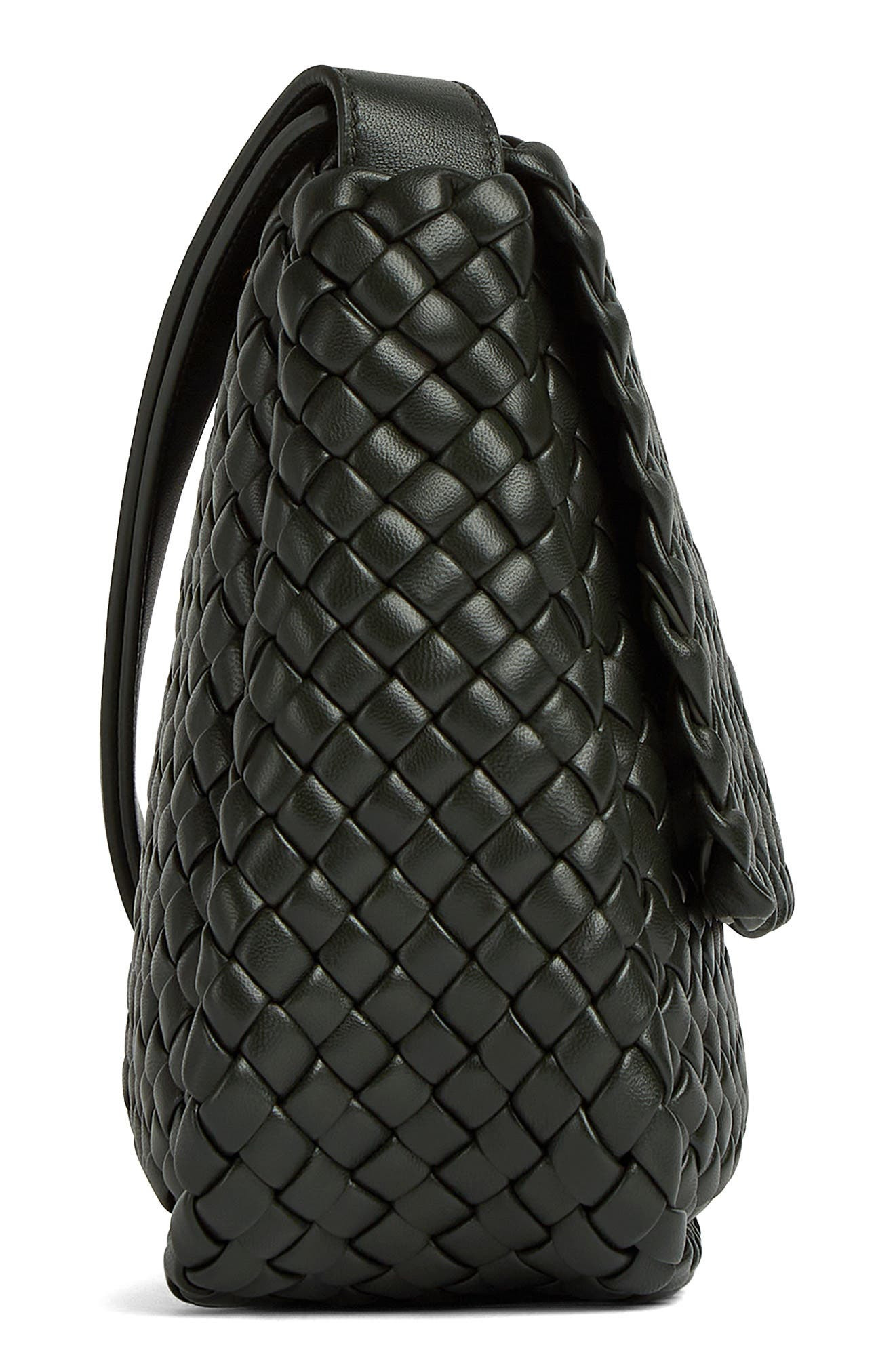 Cobble Padded Intrecciato Leather Shoulder Bag - 5