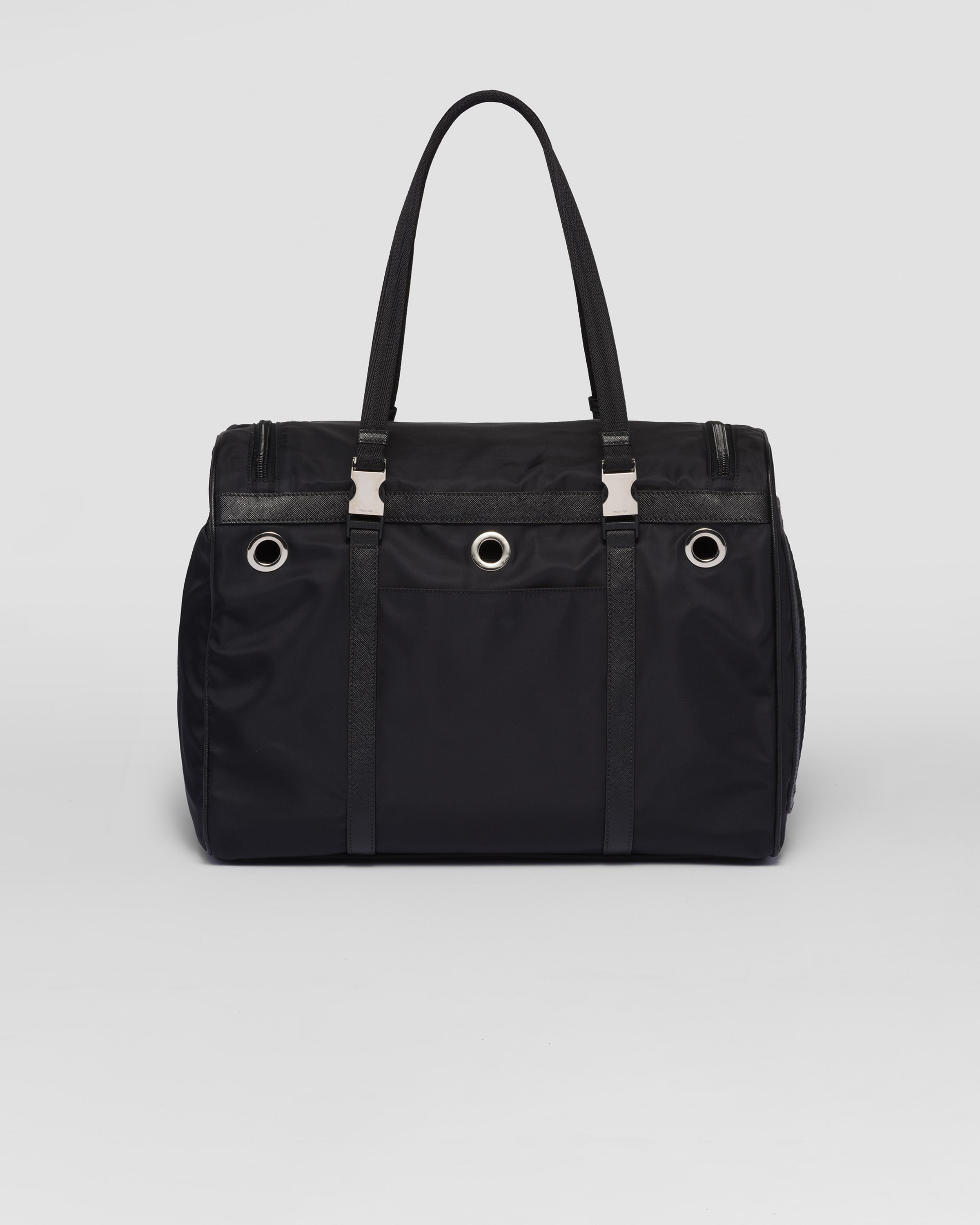 Re-Nylon and Saffiano leather pet bag - 3
