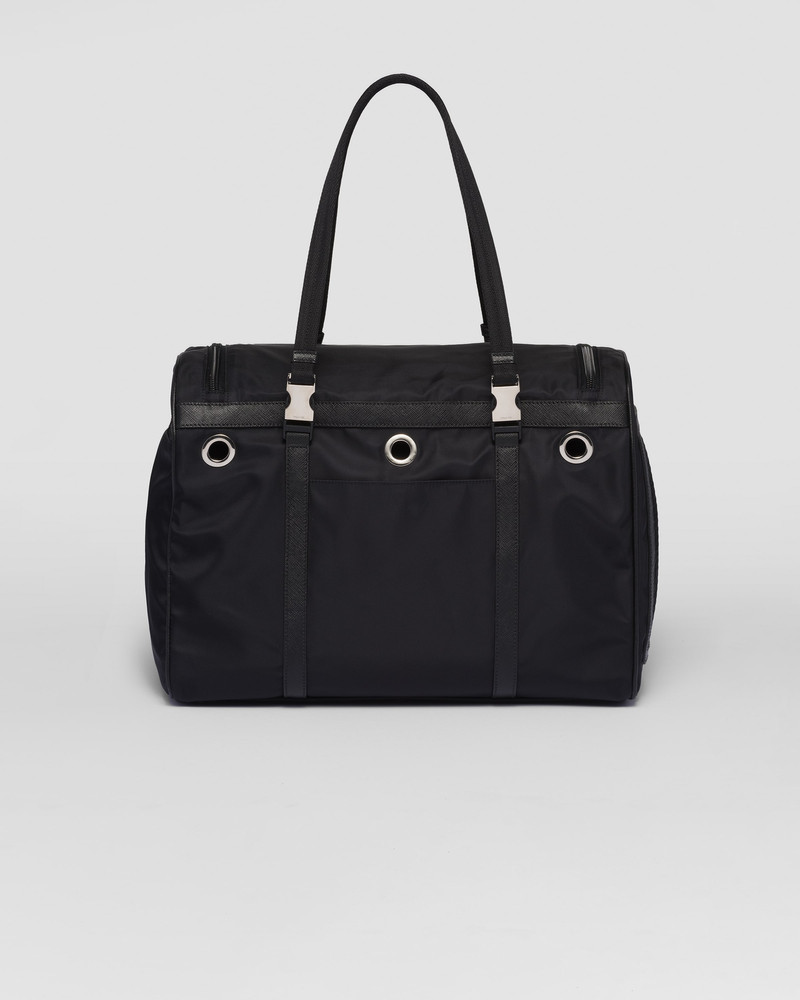 Re-Nylon and Saffiano leather pet bag 3