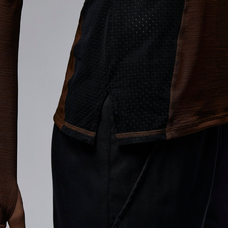 Jordan (WMNS) Air Jordan Long Sleeve Base Layer 'Brown' FD7383-259 outlook