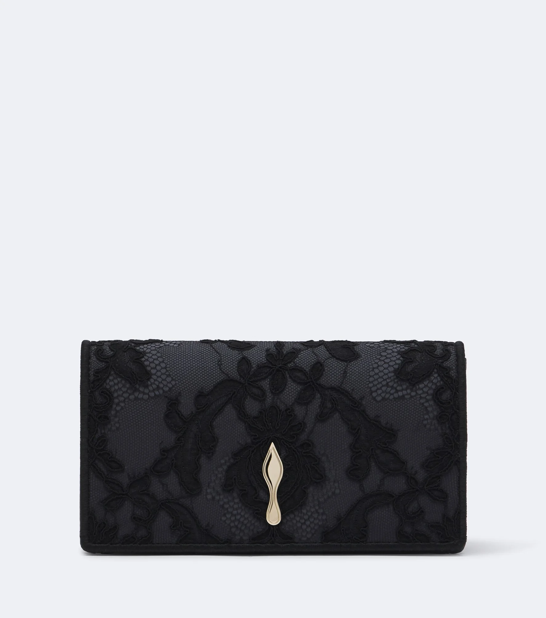 Bettina Small lace crêpe satin clutch - 1
