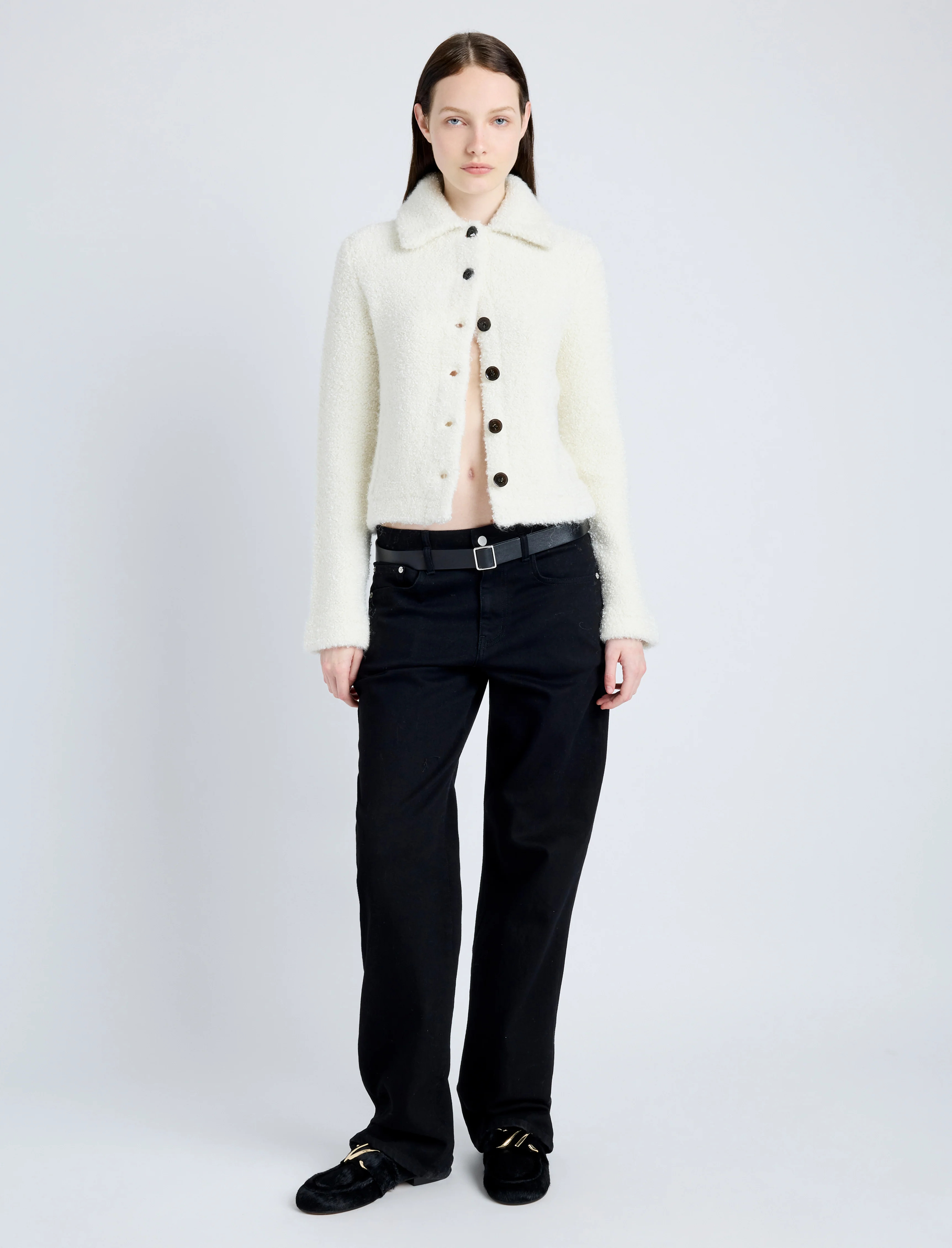 Sylvie Jacket in Loop Boucle Knit - 3