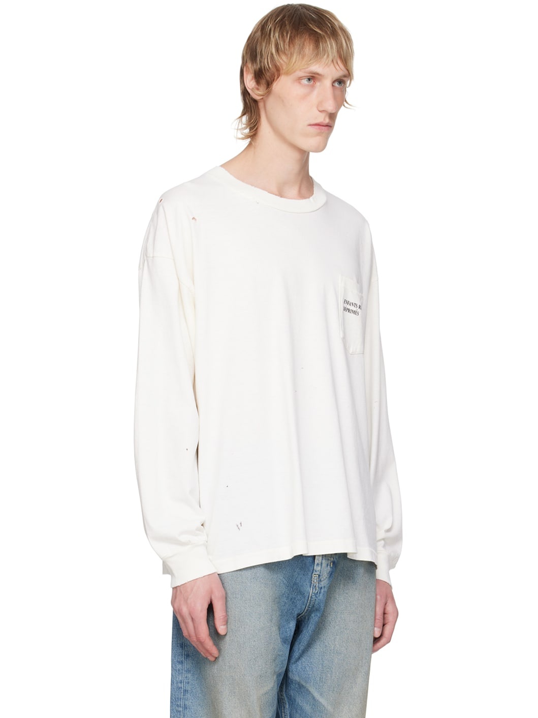 Off-White Pocket Long Sleeve T-Shirt - 2