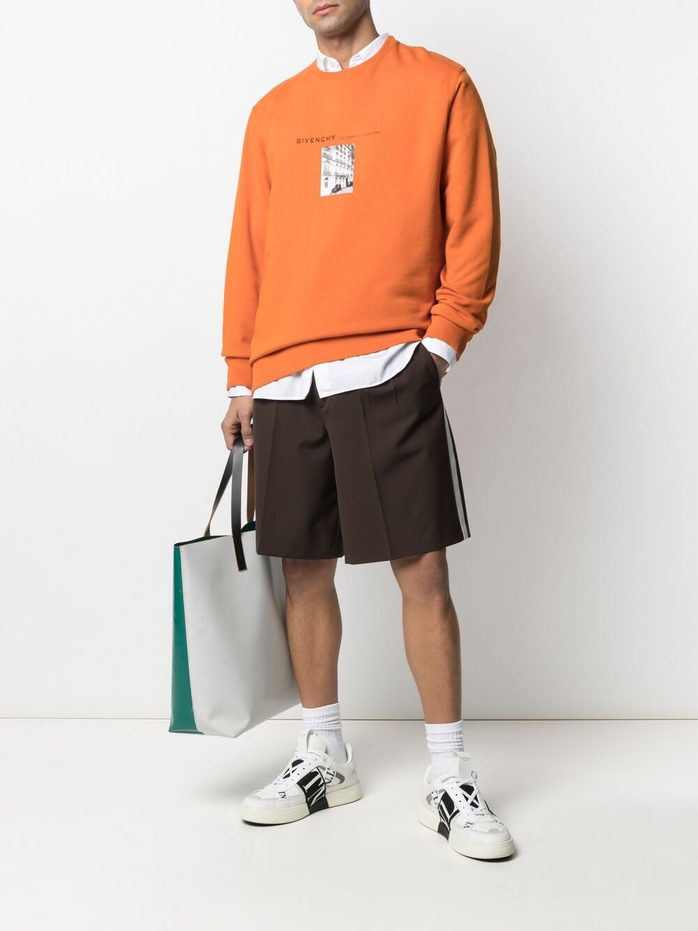 side panel tailored shorts - 2