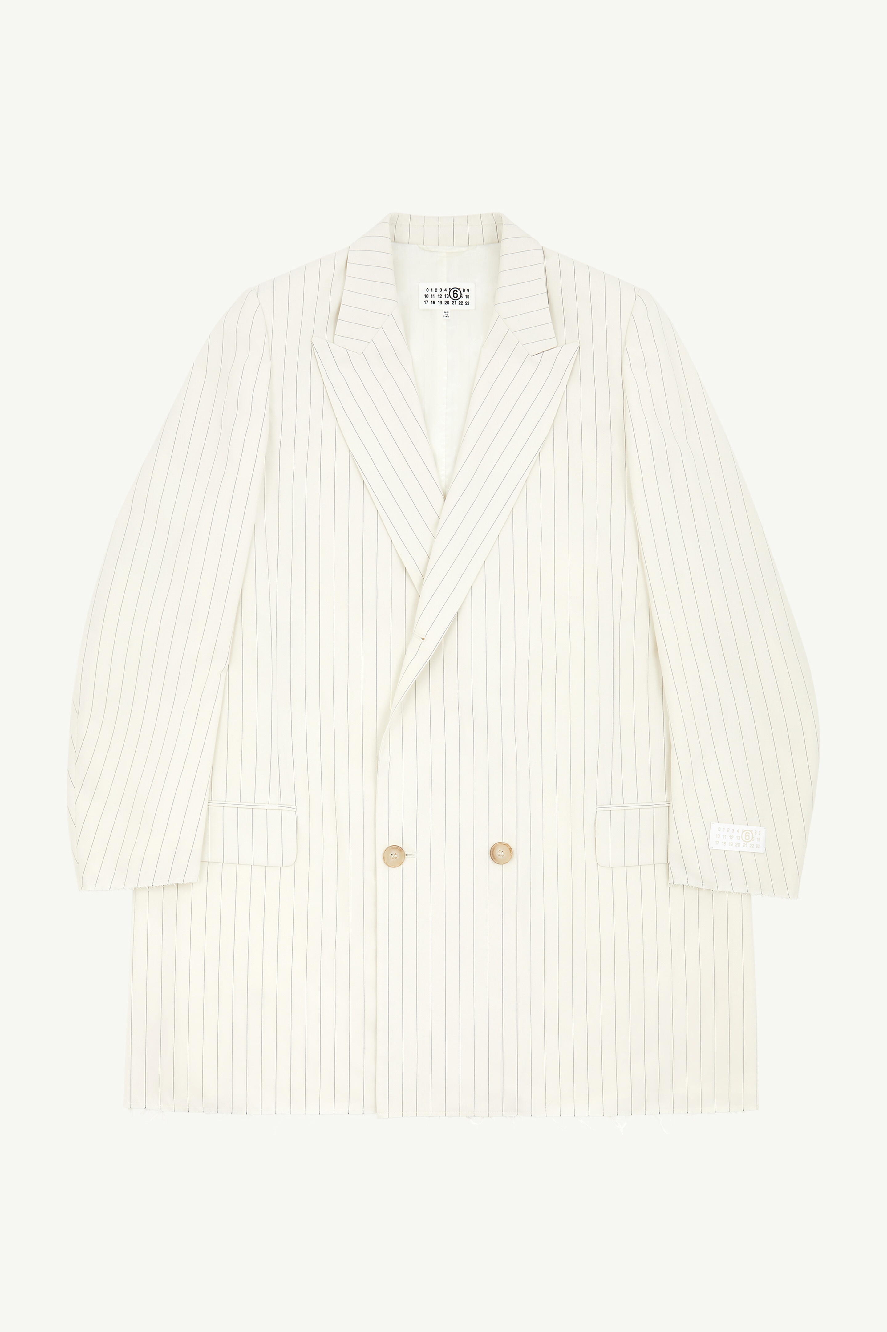 Stripy Poly Suit Jacket - 1