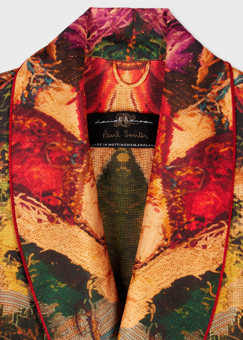 Paul Smith Daniel Hanson For Paul Smith - Tapestry Print Silk Dressing Gown outlook