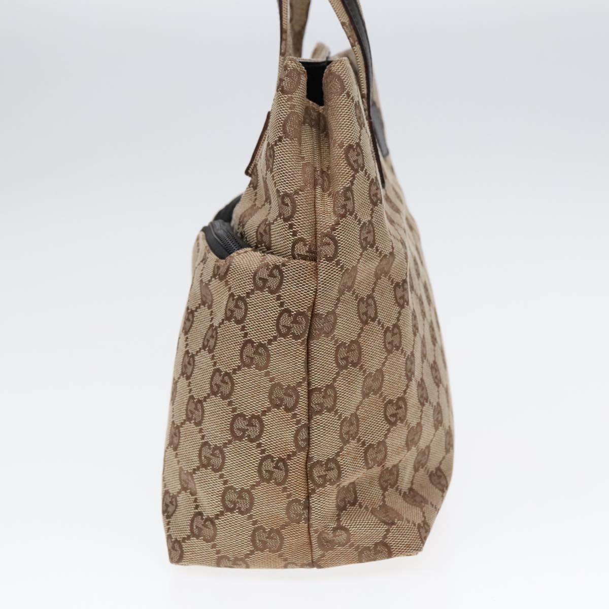 GUCCI GG Canvas Hand Bag Beige Silver 002 002 - 3