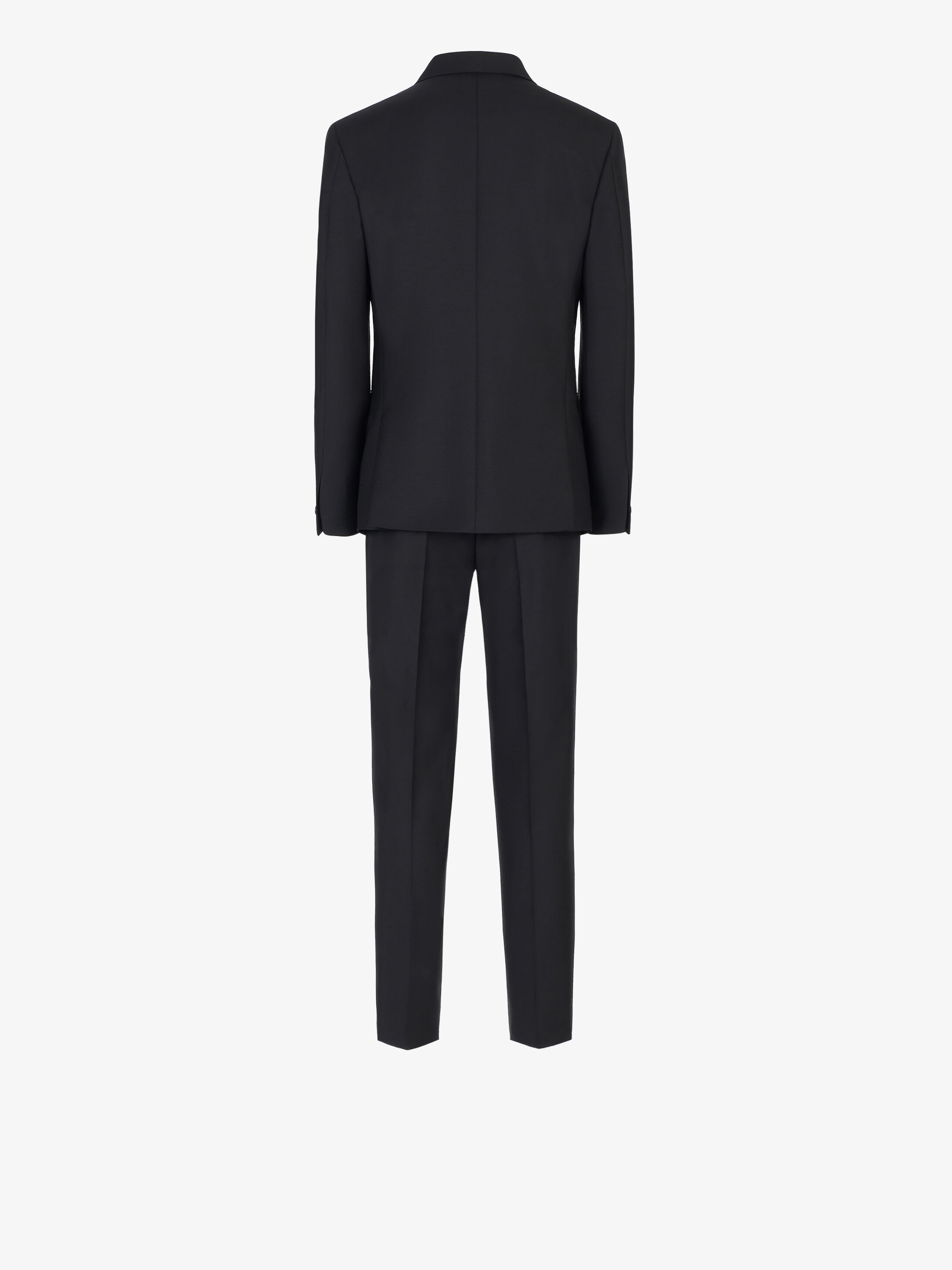 Slim fit tuxedo suit in wool and mohair with satin collar - 4