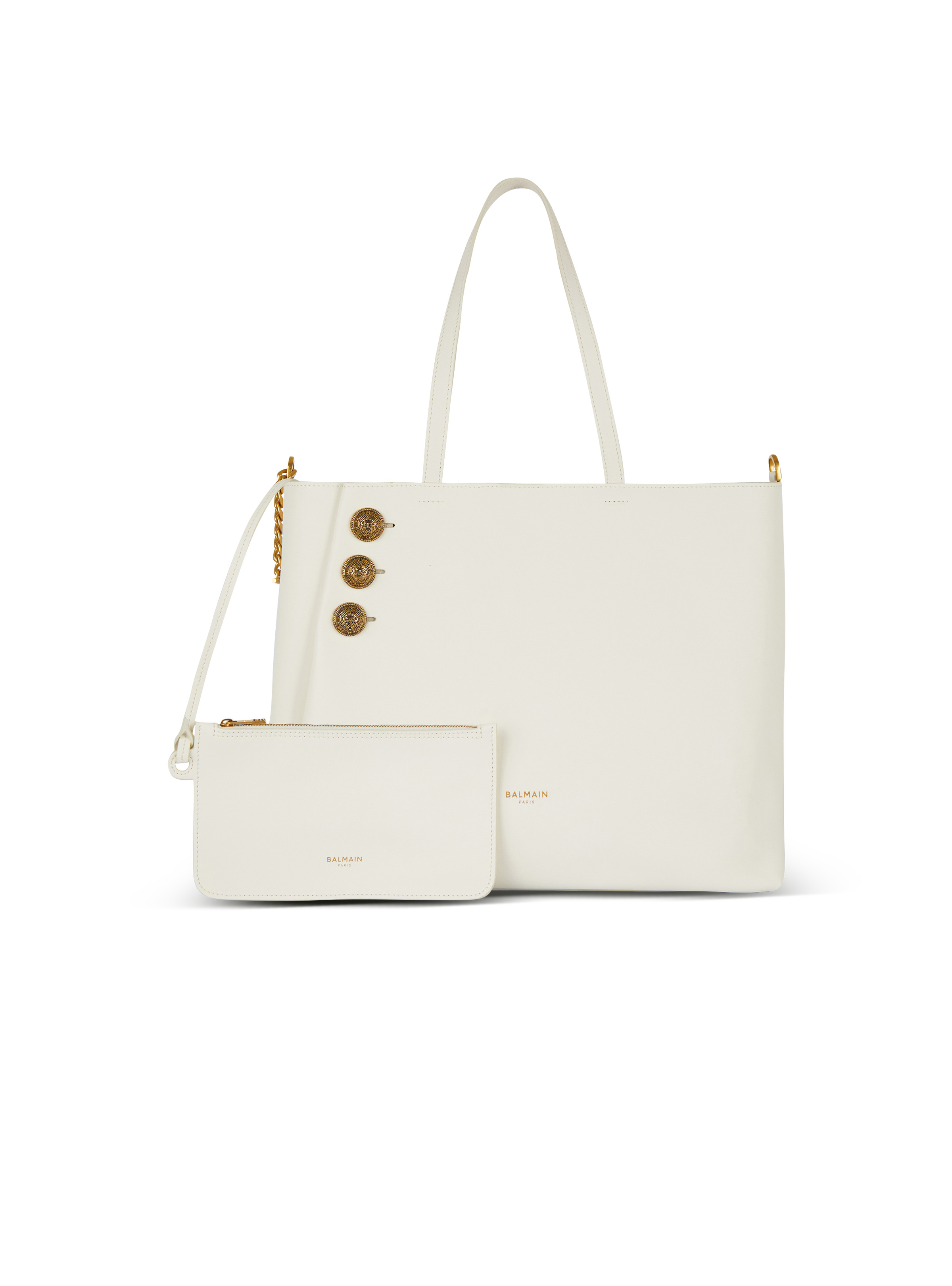 Emblème leather tote bag - 5