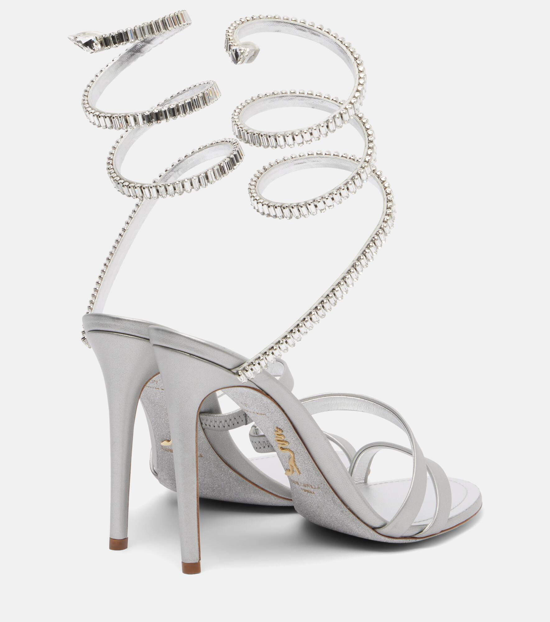 Cleo Spark 105 metallic leather sandals - 2