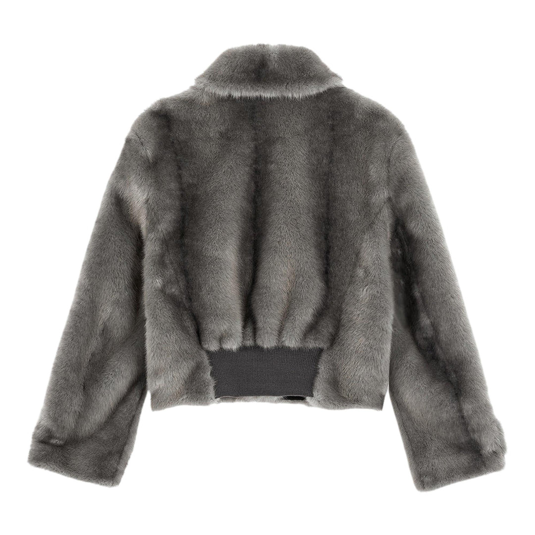 Faux Fur Tab Toggle Jacket - 2