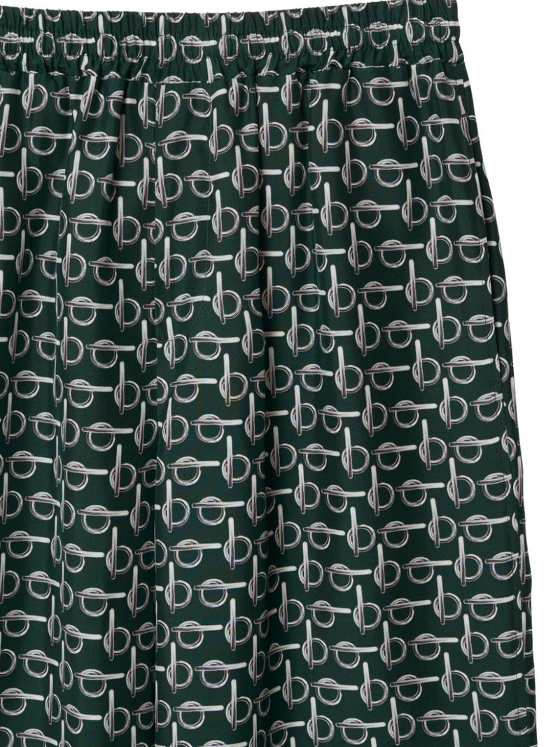 b zipper-print silk trousers 5