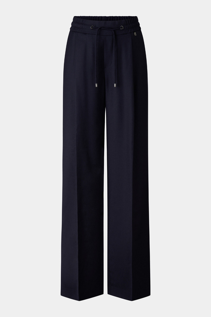 Ella flannel pants in Navy blue 1