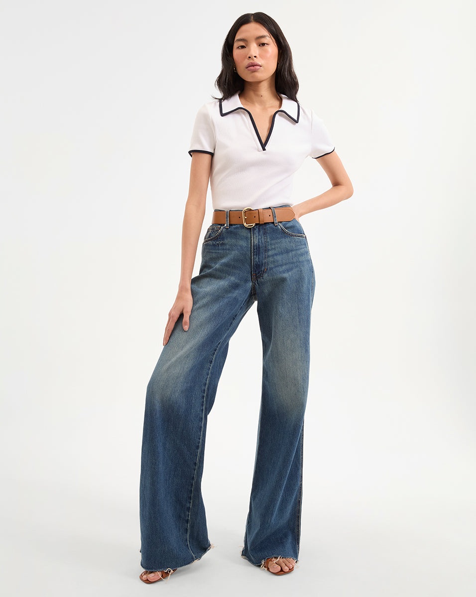 KEARNEY TEE WITH CONTRAST PIPING - 3
