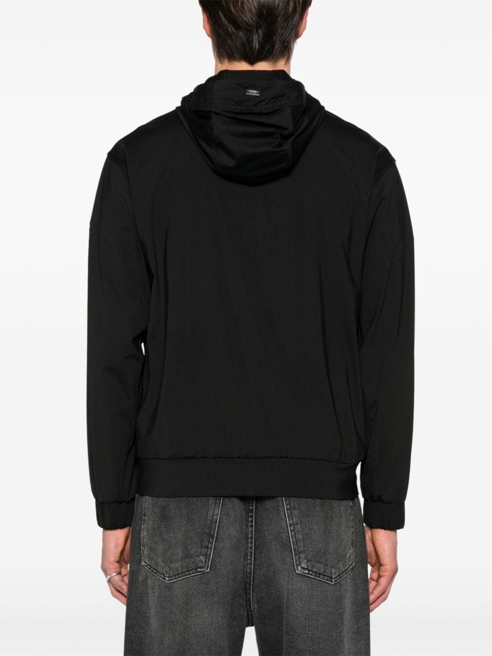 logo-patch hooded jacket - 4