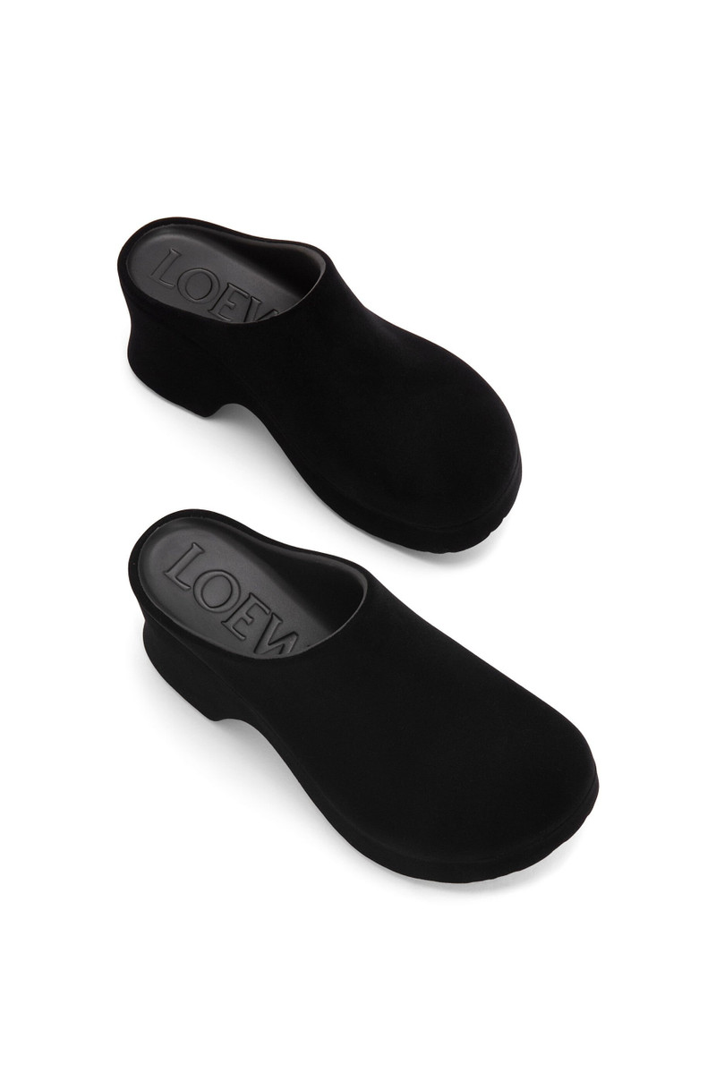 Terra Foam clog in flocked rubber 4