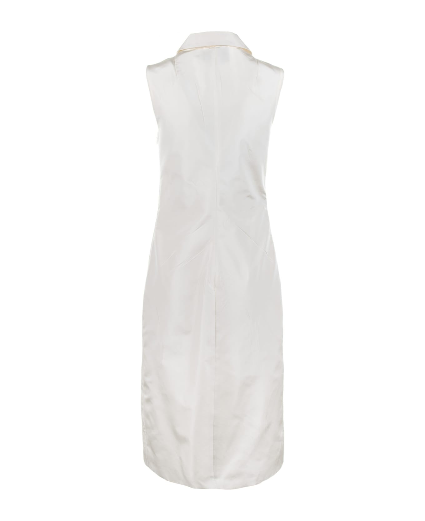 White Faille Dress - 2