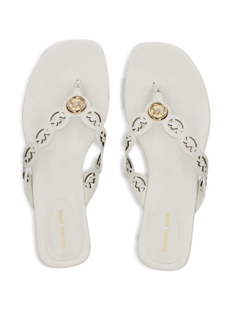 logo-cutout kitten-heel sandals 3