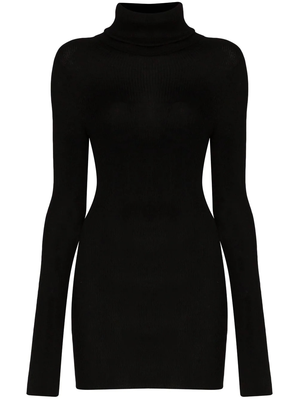 longline cashmere jumper - 1