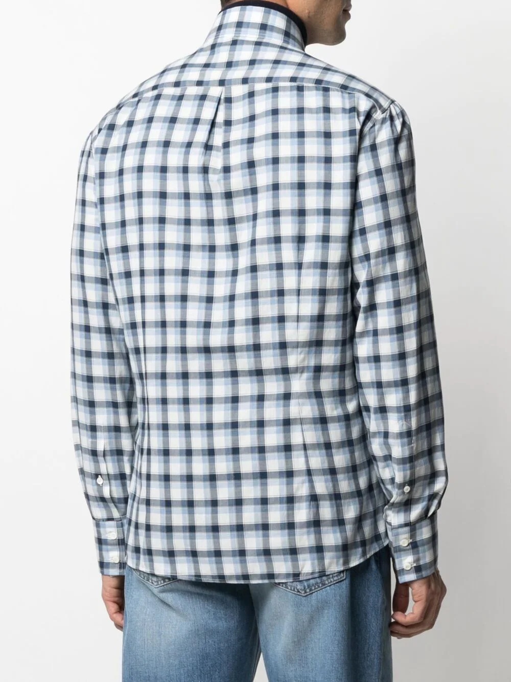 checked cotton shirt - 4