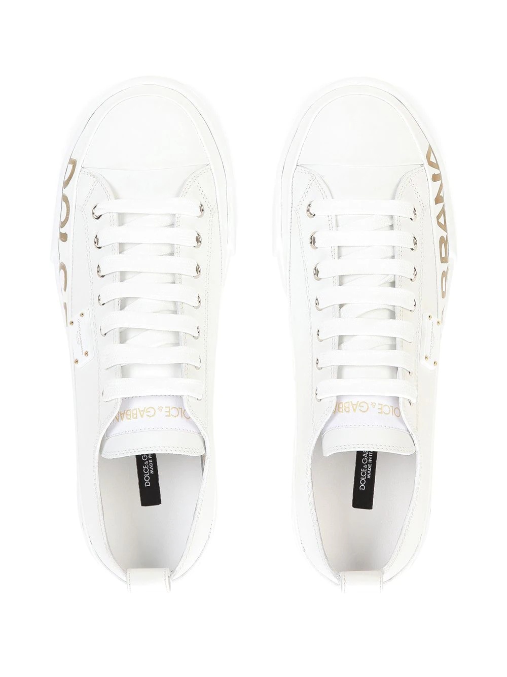 logo-print low-top sneakers - 4