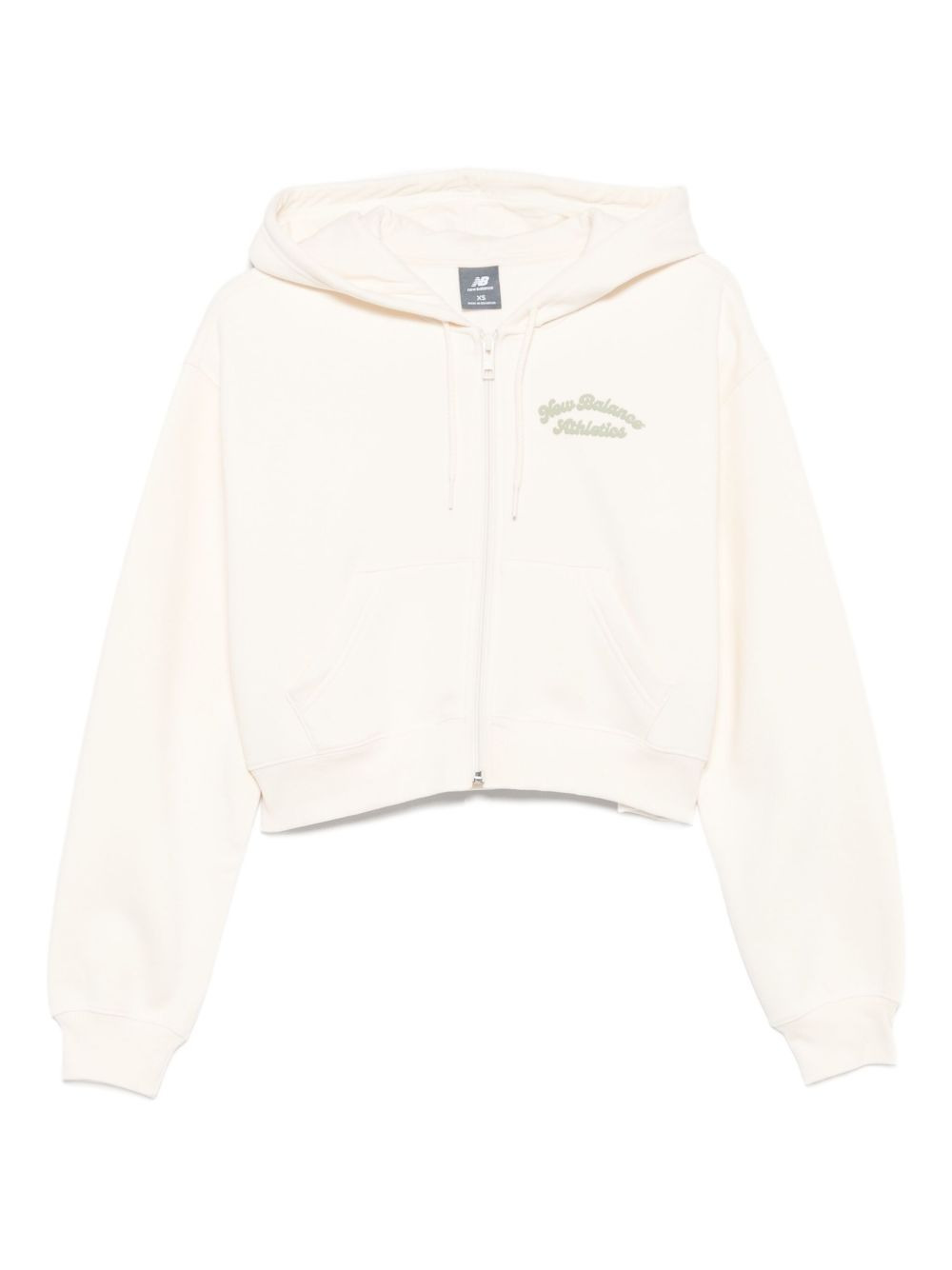 embroidered zip-up hoodie - 1
