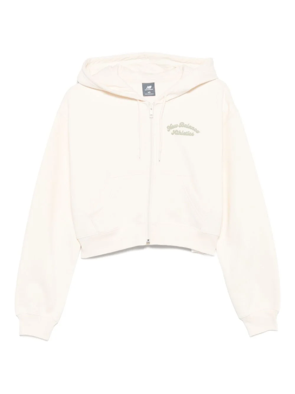 embroidered zip-up hoodie - 1