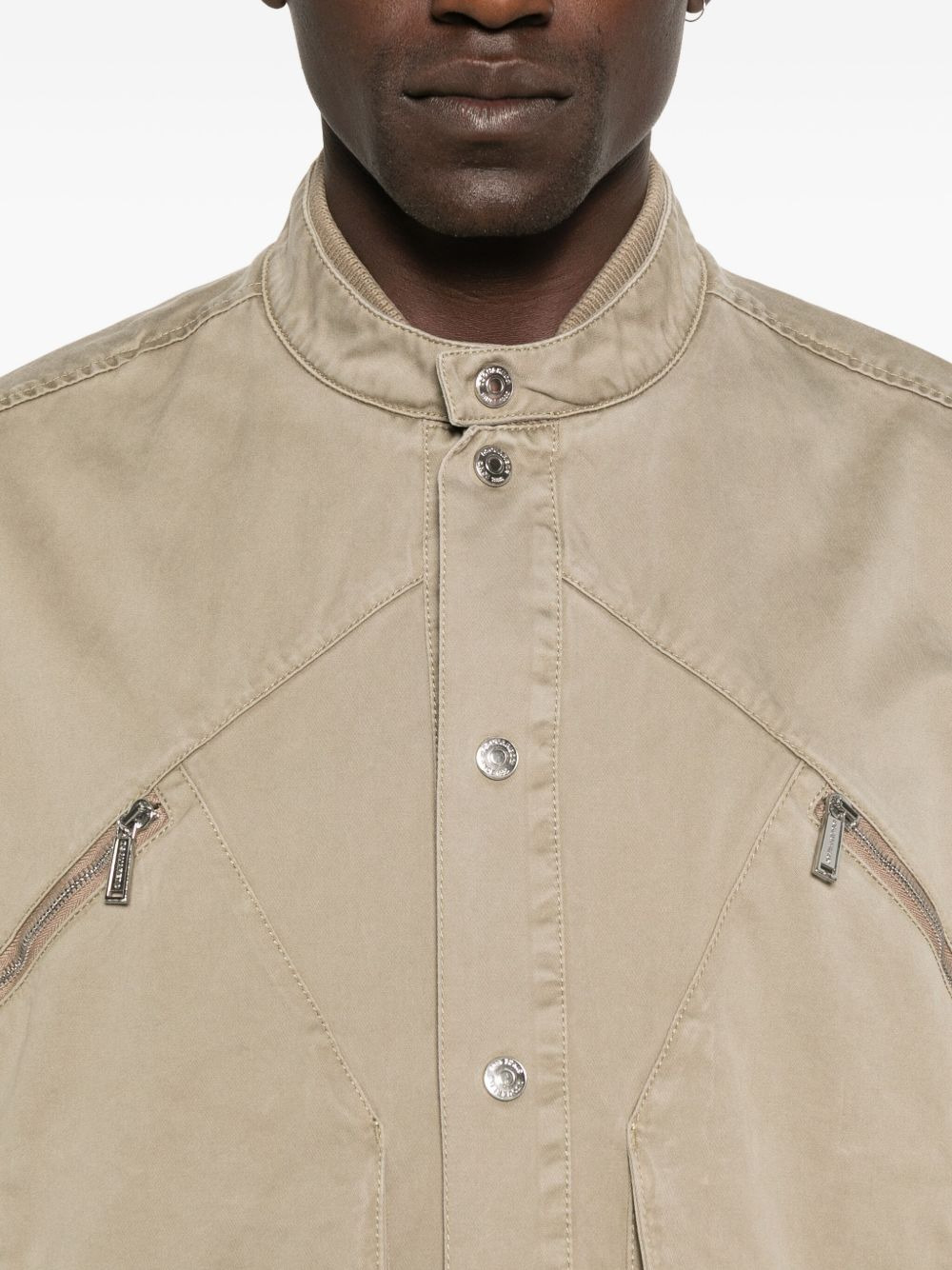 zip-pocket drawstring jacket - 5