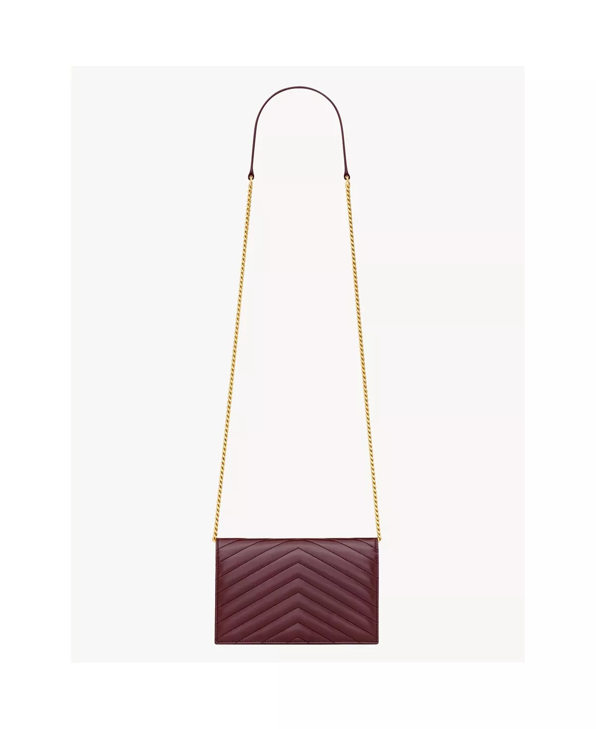 Cassandre Envelope Chain Wallet in Grain Leather - 7