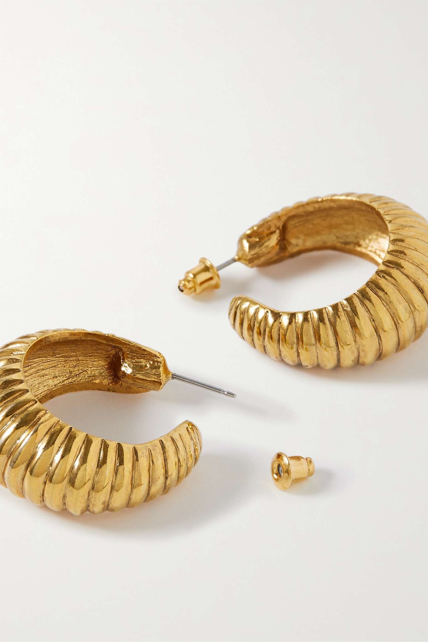 Brexton gold-plated hoop earrings - 3
