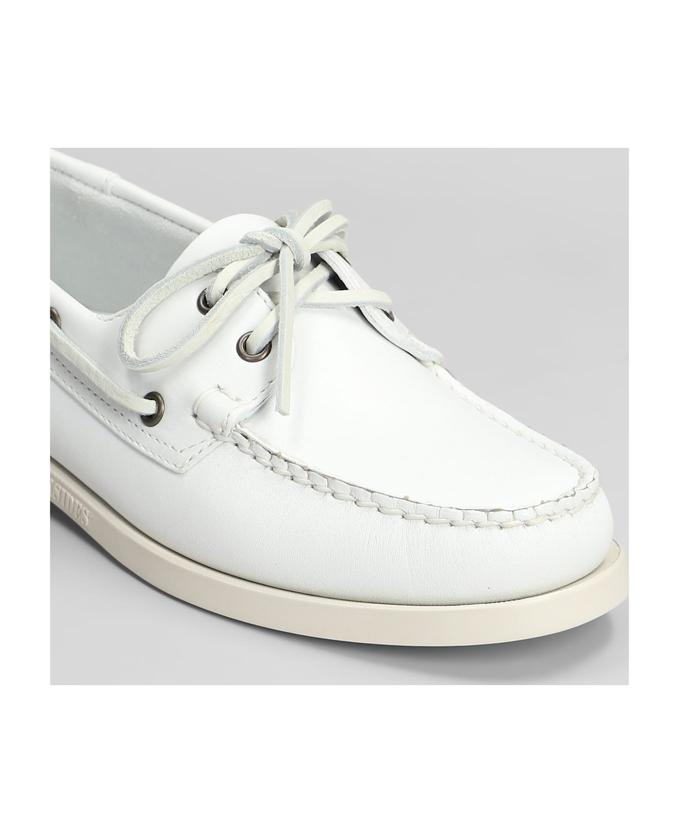 Portland Loafers In White Leather - 5