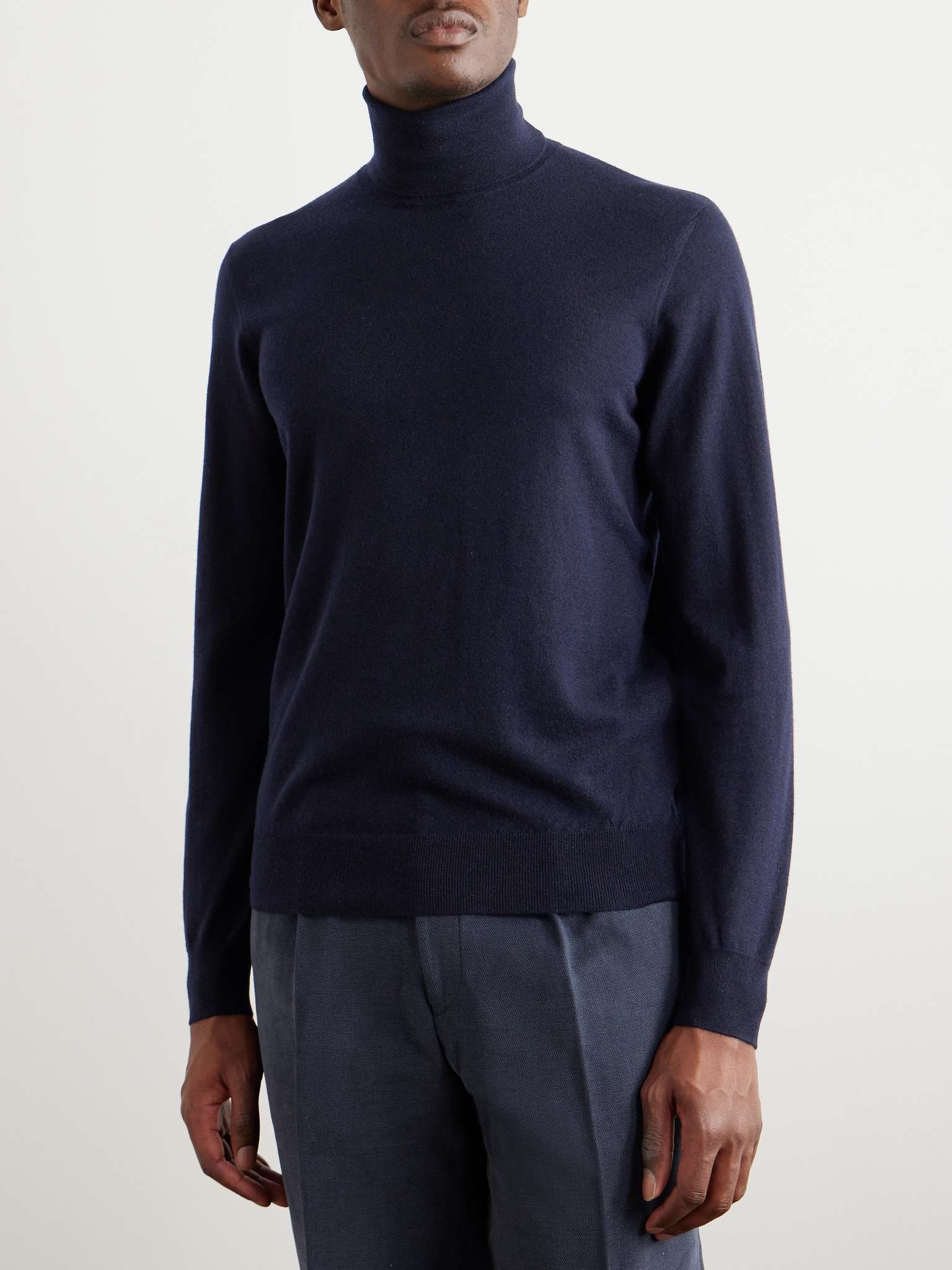 Slim-Fit Cashmere Rollneck Sweater - 3