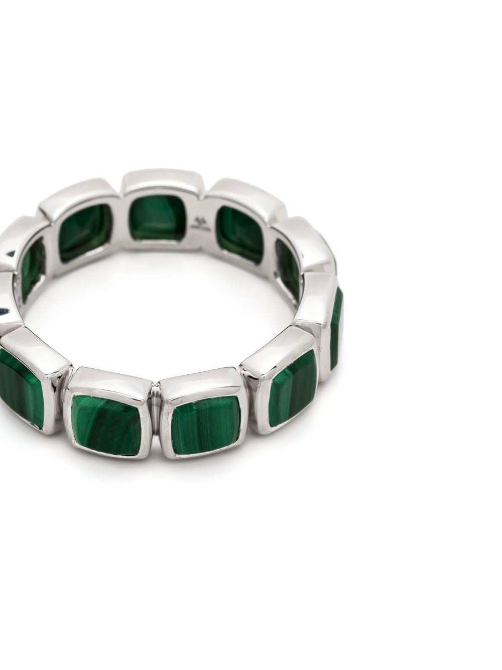 Cushion Band malachite ring - 3