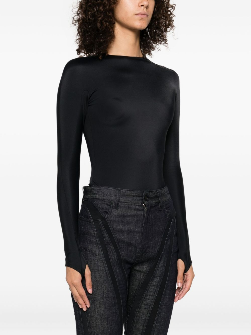 concealed long-sleeve bodysuit - 3