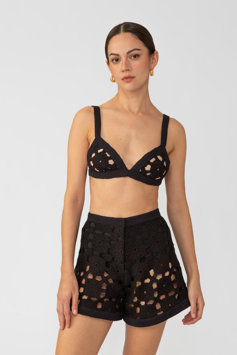 SAU LEE MYKO CROCHET BRALETTE outlook