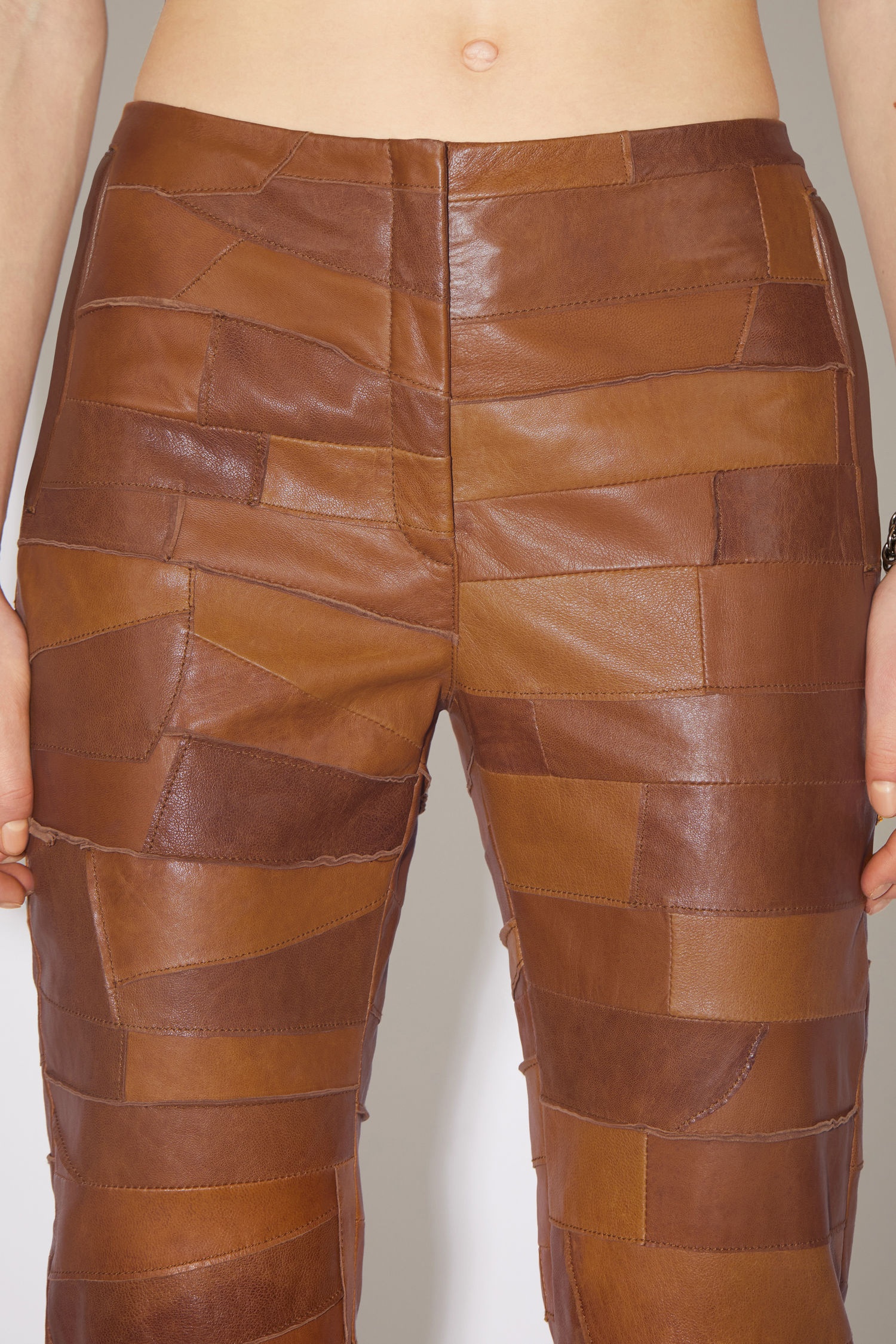 Patchwork trousers - Brown/light brown - 7