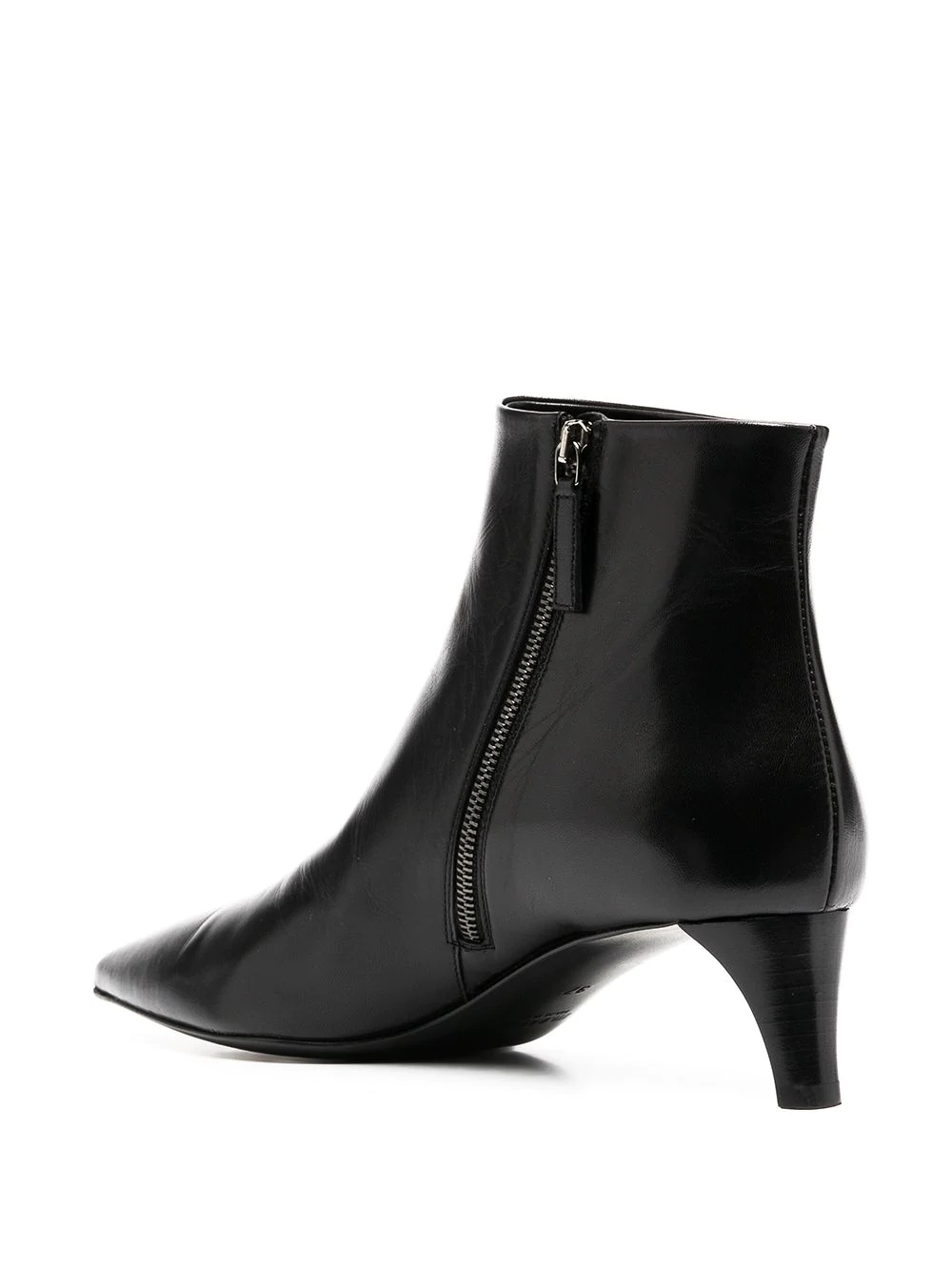 pointed-toe mid-heel boots - 3