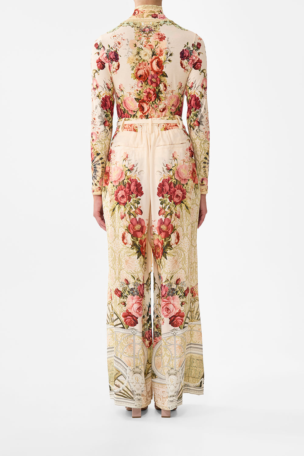 SOFT WIDE LEG PANT WITH TIE DETAIL - 3