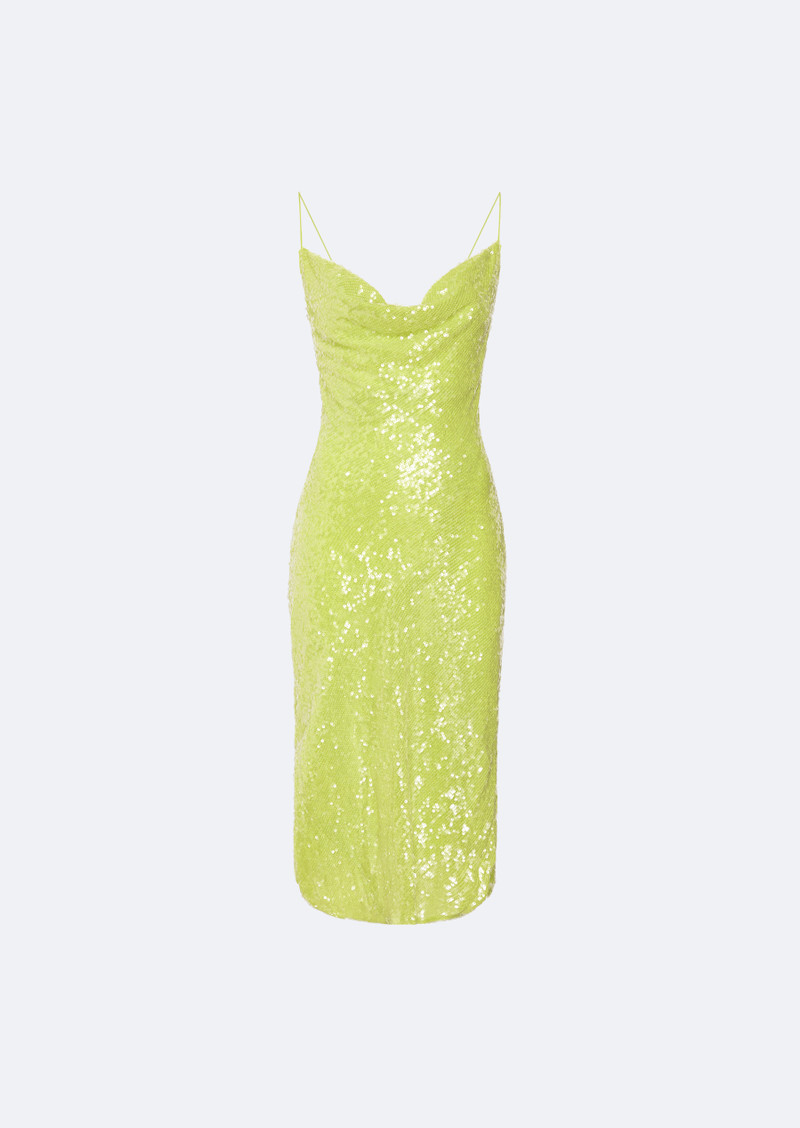 Sequin Cowl Midi Dress - 1