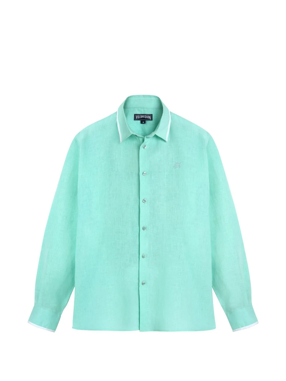 long-sleeved linen shirt - 1