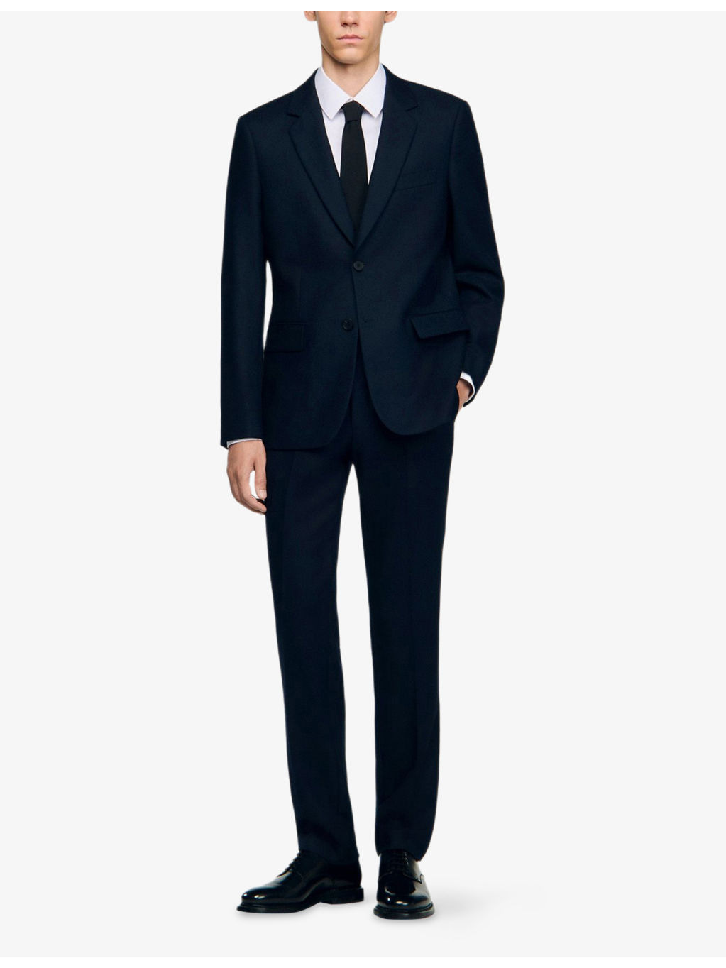 Notched-Lapel Single-Breasted Wool Blazer - 2