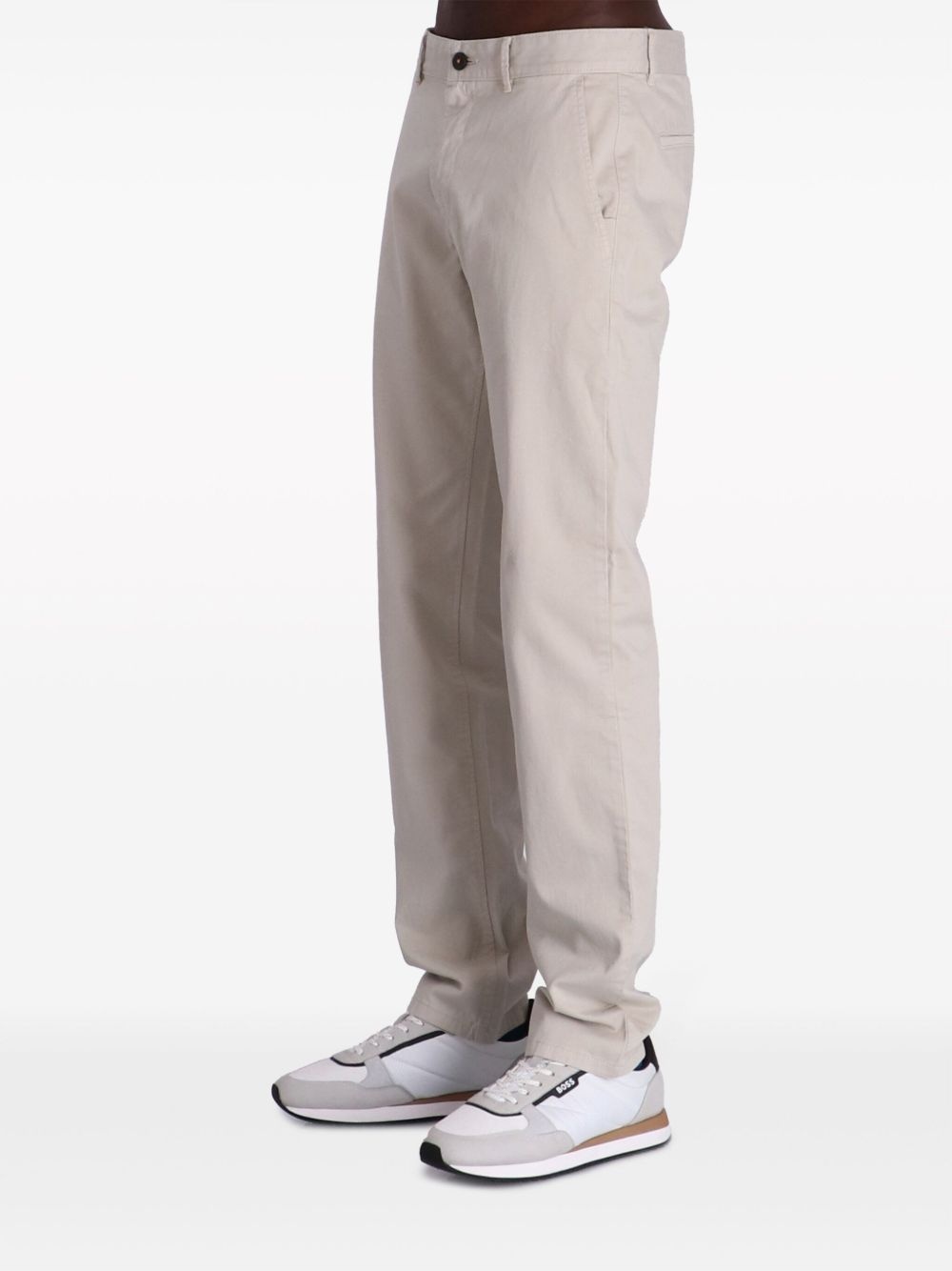 mid-rise stretch-cotton chinos - 3
