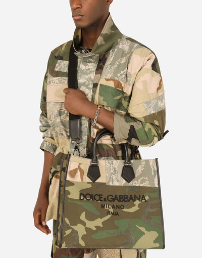 Dolce & Gabbana Camouflage patchwork shopper outlook