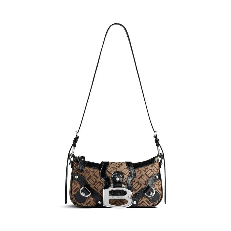 Women's Essex Small Shoulder Bag in Ebony/beige/black - 1