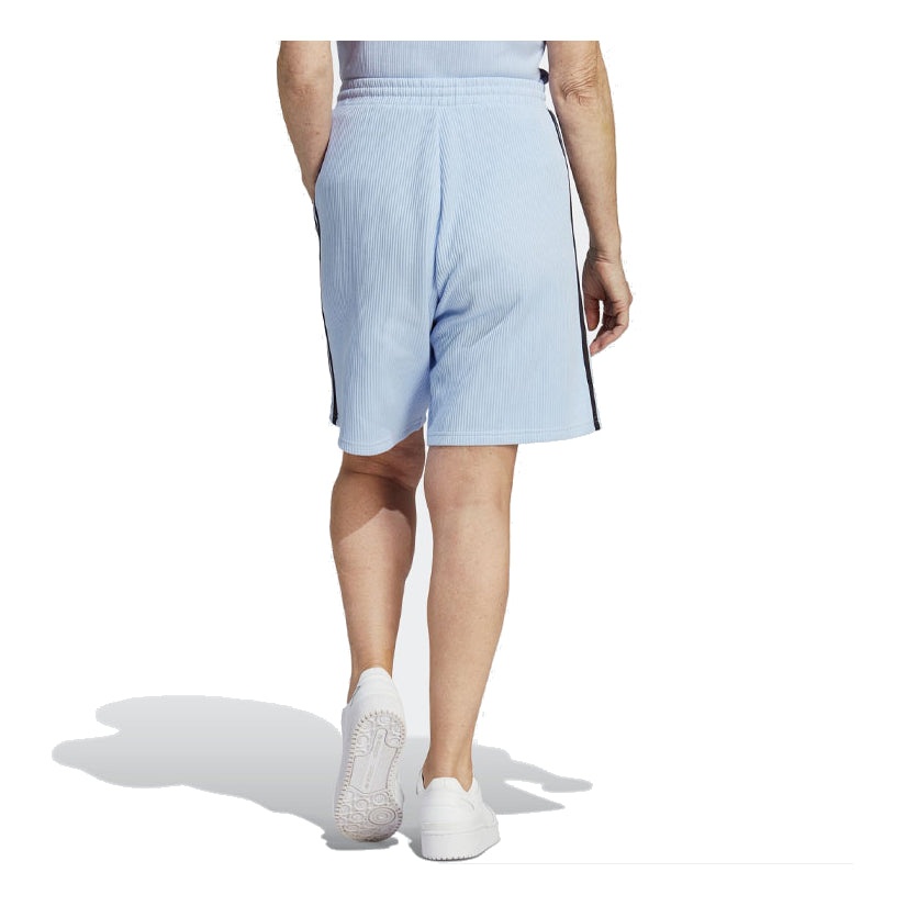 (WMNS) adidas Bermuda Shorts 'Blue' IC5449 - 3