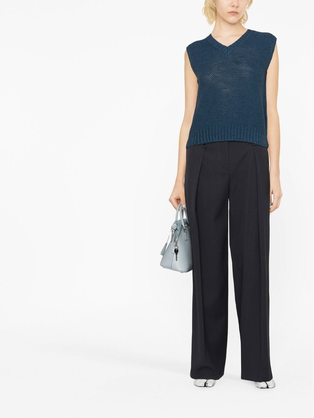 chunky-knit hemp vest - 2